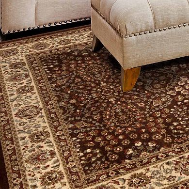 SUPERIOR Traditional Oriental Floral Scroll Power-Loomed Indoor Area Rug or Runner
