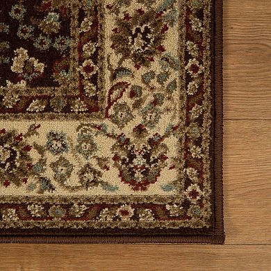 SUPERIOR Traditional Oriental Floral Scroll Power-Loomed Indoor Area Rug or Runner