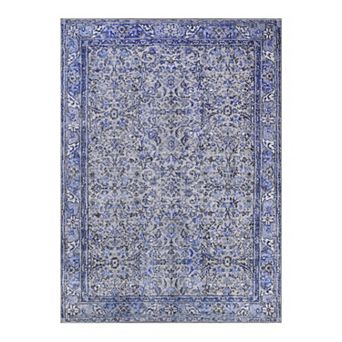 SUPERIOR Boho Distressed Floral Indoor Area Rug