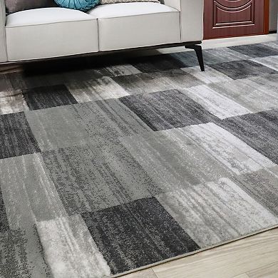 SUPERIOR Blairwood Modern Patchwork Indoor Geometric Area Rug