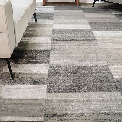 SUPERIOR Blairwood Modern Patchwork Indoor Geometric Area Rug