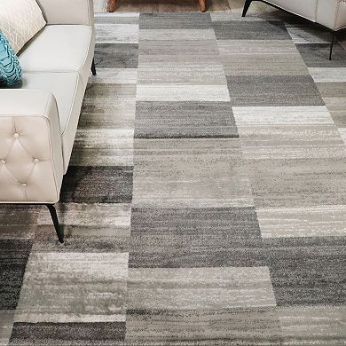 SUPERIOR Blairwood Modern Patchwork Indoor Geometric Area Rug