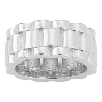 Textured Band Stackable Ring