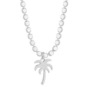 Palm Tree Pendant Necklace