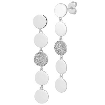 Cubic Zirconia Drop Earrings