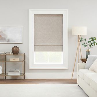 eclipse Drewton 100% Blackout Cordless Motorized Roman Shade