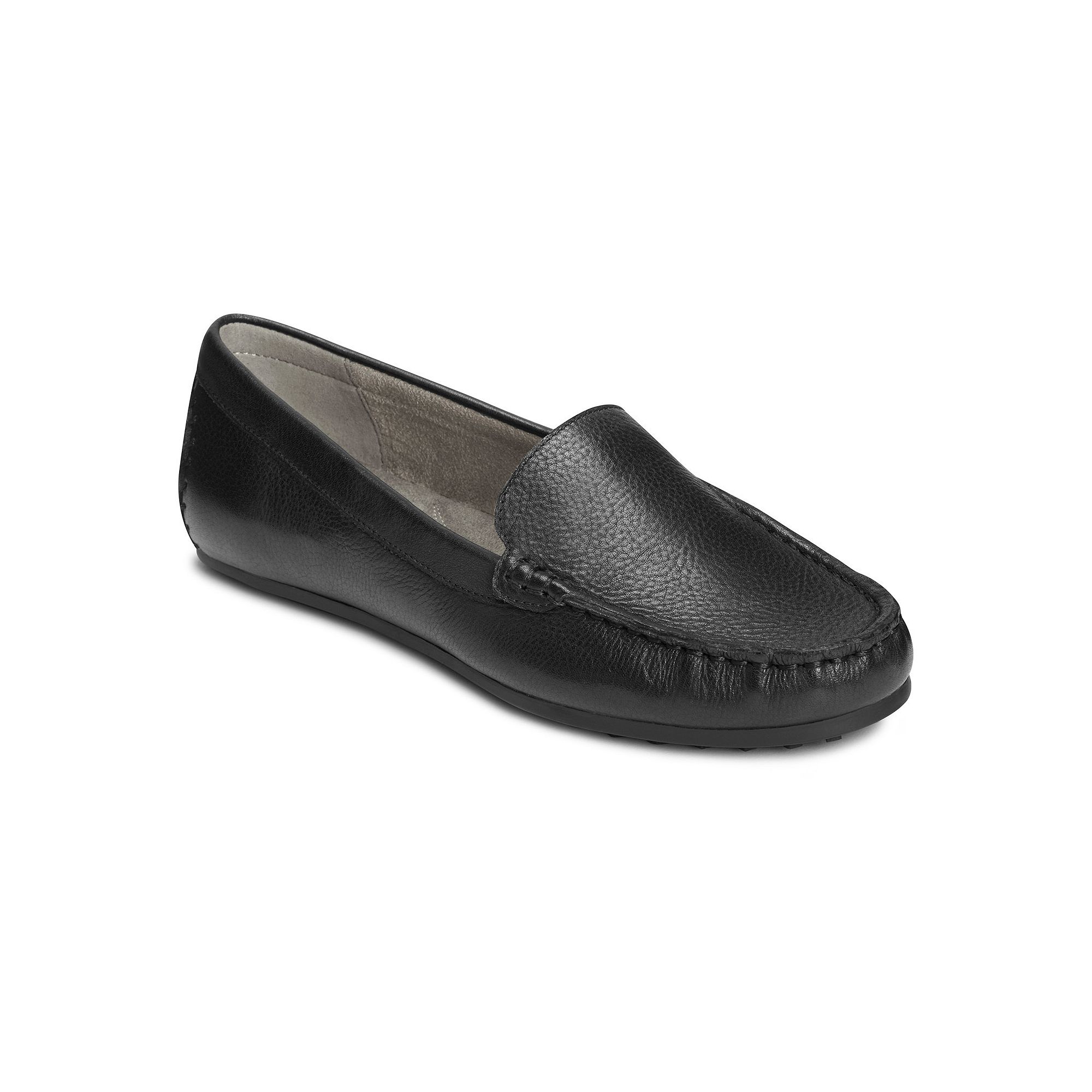 Aerosoles Over Drive Womens Casual Loafers, Size: 5 Medium, Black Leather