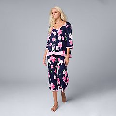 Womens Simply Vera Fleece Pajama Set Size Medium Polka Dot Gray Pre Owned  EUC