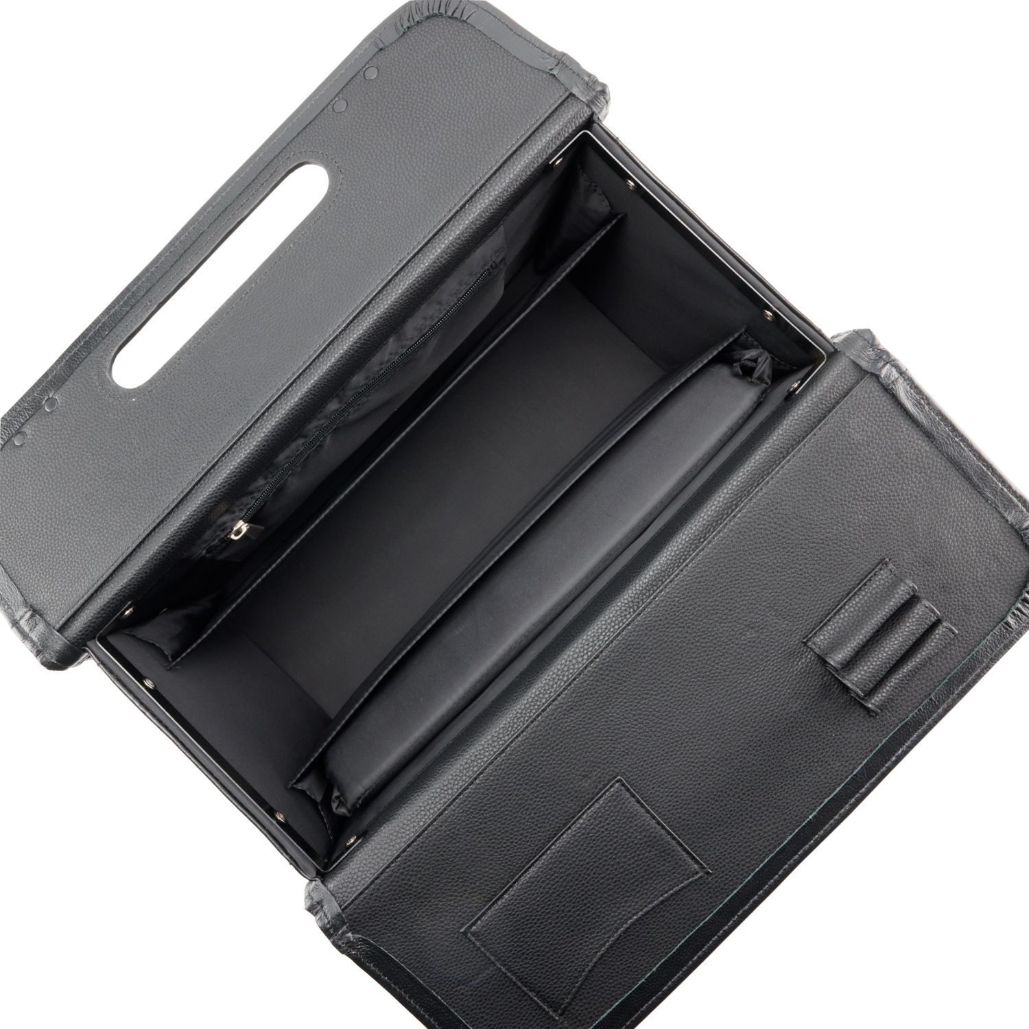 AmeriLeather Black Leather Pilot Case