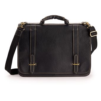 AmeriLeather Traditional Double Slip-in Executive Briefcase