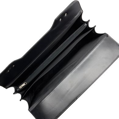 AmeriLeather Brown Modern Attache Leather Executive Briefcase