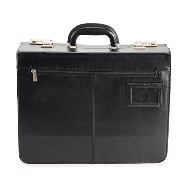 AmeriLeather Brown Modern Attache Leather Executive Briefcase