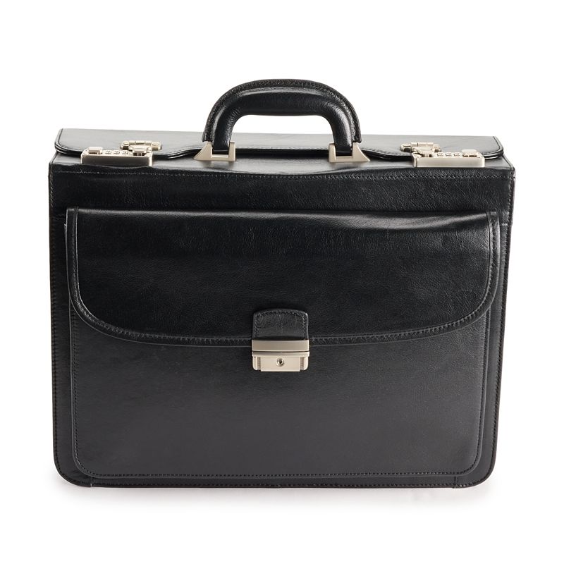UPC 791336289107 product image for AmeriLeather Brown Modern Attache Leather Executive Briefcase, Black | upcitemdb.com