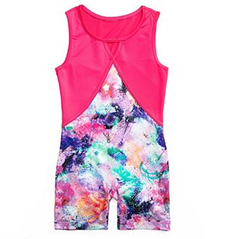 Girls 4-16 Rainbeau Moves Floral Biketard