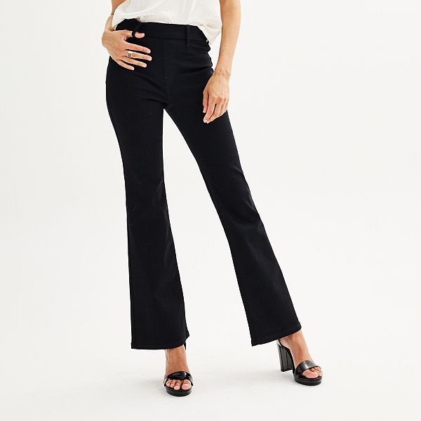 Women's Nine West High Rise PullOn Flare Jeans