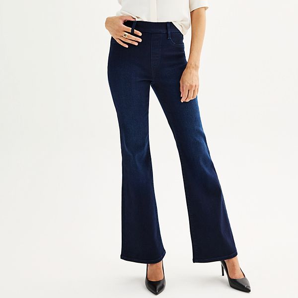 Women's Nine West High Rise Pull-On Flare Jeans