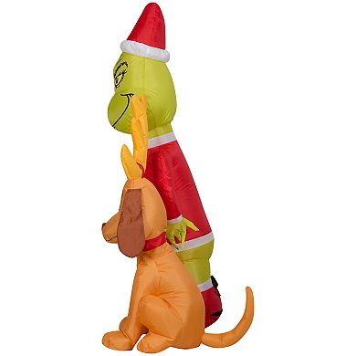 Airblown Inflatable 4-Ft. Grinch and Max LED Yard Decor