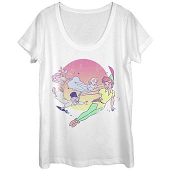 Disney's Peter Pan Flying Scene Juniors' Graphic Tee