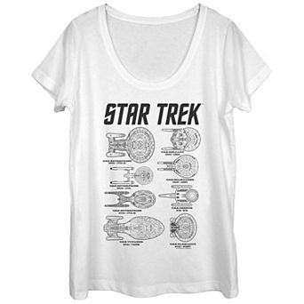 Juniors' Star Trek Next Generation Ships Of Trek Graphic Tee