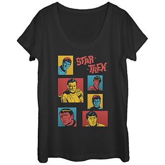 Juniors' Star Trek Pop Art Character Portraits Graphic Tee