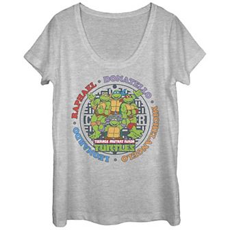 Juniors' Nickelodeon Teenage Mutant Ninja Turtles Sewer Group Graphic Tee