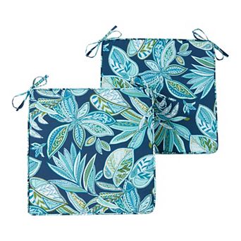Greendale Home Fashions 2 pc Outdoor Square Chair Pad Set