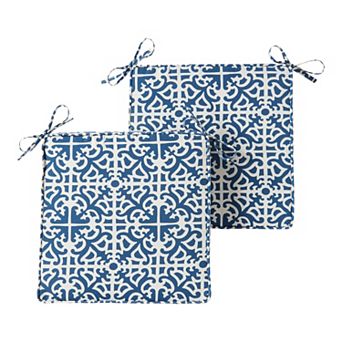 Greendale Home Fashions 2 pc Outdoor Square Chair Pad Set