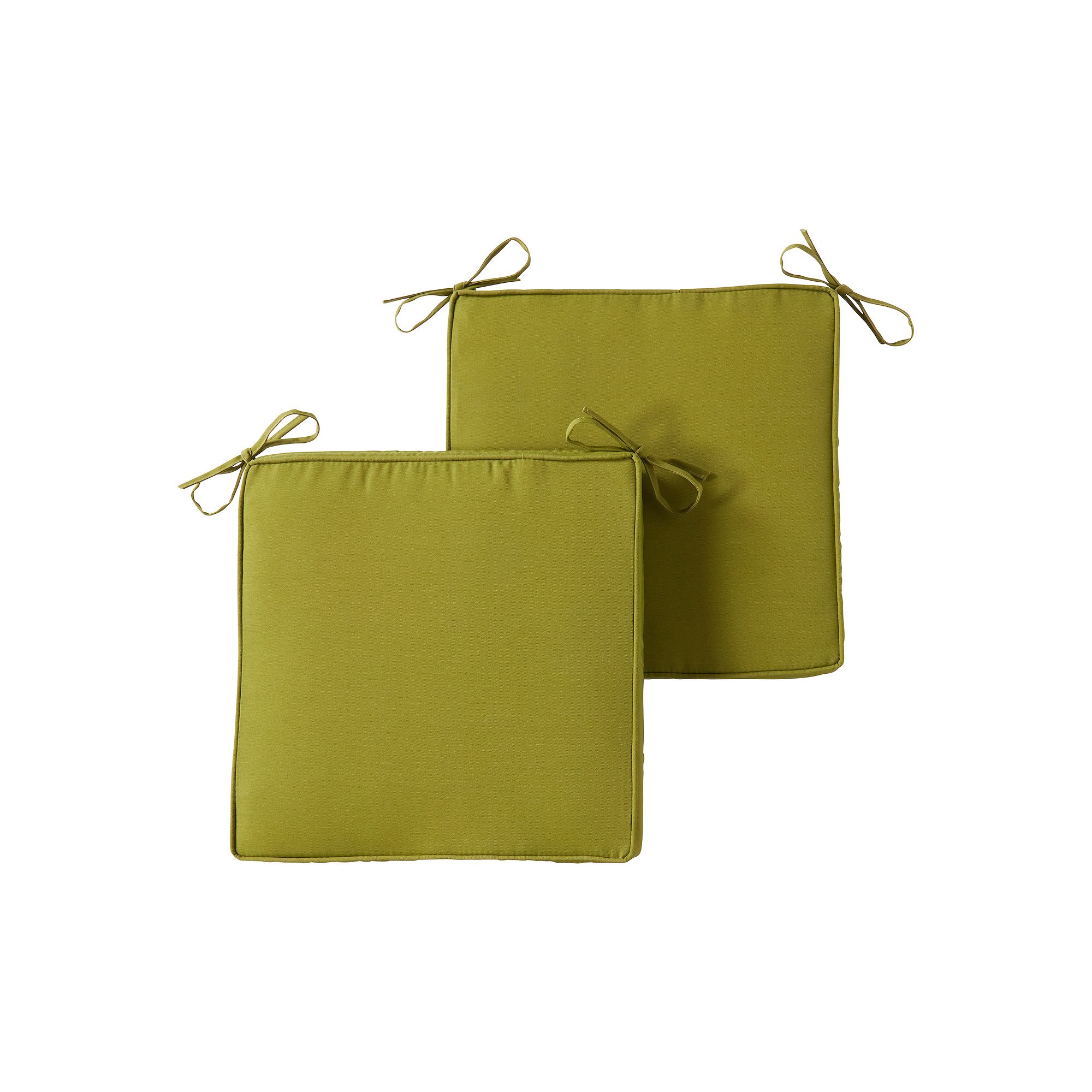 Greendale Home Fashions 2-piece Outdoor Square Chair Pad Set