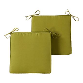 Greendale Home Fashions 2 pc Outdoor Square Chair Pad Set