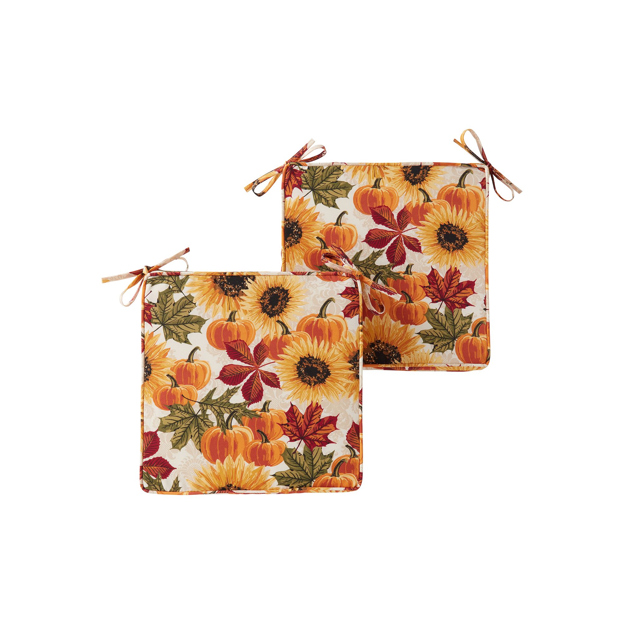 Greendale Home Fashions 2-piece Outdoor Square Chair Pad Set, Marisol