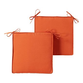 Greendale Home Fashions 2 pc Outdoor Square Chair Pad Set