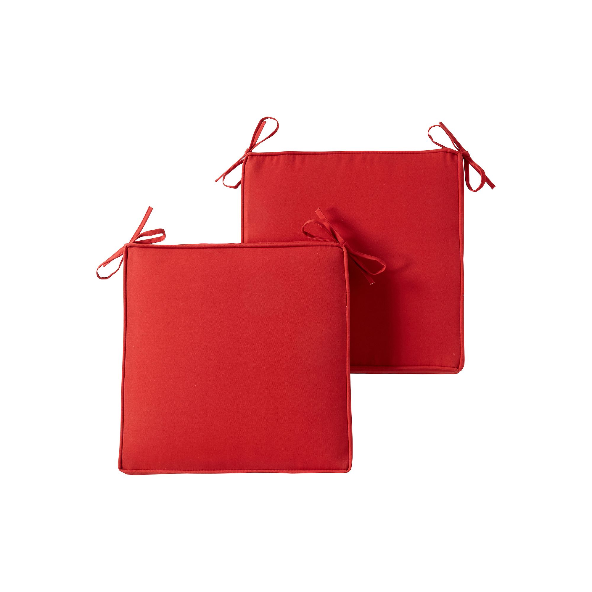 Greendale Home Fashions 2-piece Outdoor Square Chair Pad Set, Salsa