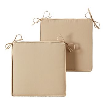 Greendale Home Fashions 2 pc Outdoor Square Chair Pad Set