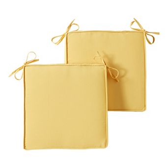 Greendale Home Fashions 2 pc Outdoor Square Chair Pad Set