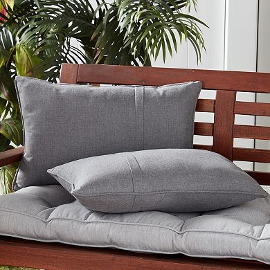 Greendale Home Fashions 2-pack Outdoor Sunbrella Oblong Throw Pillow Set