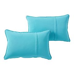 2pk 16 Sunbrella Outdoor Throw Pillows Gray