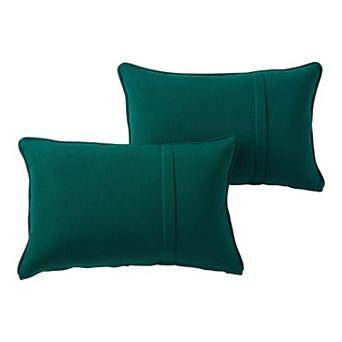 Greendale Home Fashions 2-pack Outdoor Sunbrella Oblong Throw Pillow Set