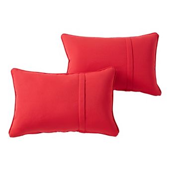 Greendale Home Fashions 2-pack Outdoor Sunbrella Oblong Throw Pillow Set