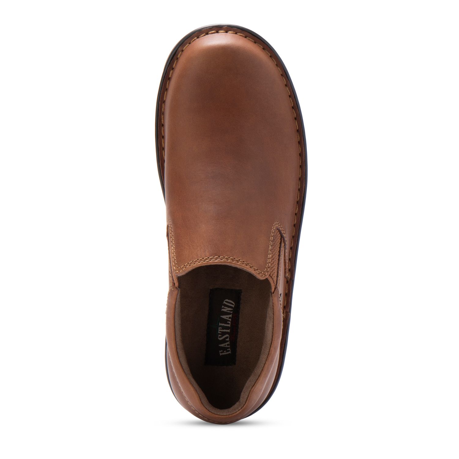 Eastland Men's Newport Slip-On Shoes - Leather Casual Dress Loafers With Removable Orthotic
