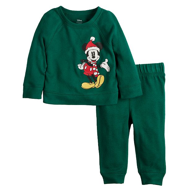 Mickey Mouse Toddler Holiday Pullover and Jogger Pants Outfit Set, 2-Piece,  Sizes 12M-5T 