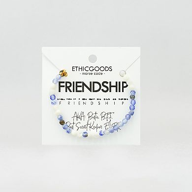 ETHIC GOODS Friendship Morse Code Bracelet