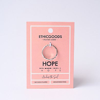 ETHIC GOODS Morse Code Hope Ring