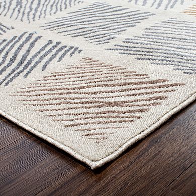 Superior Lysandra Mid-Century Modern Geometric Indoor Area Rug