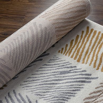 Superior Lysandra Mid-Century Modern Geometric Indoor Area Rug