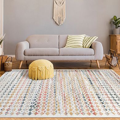 Superior Numair Abstract Geometric Diamonds Indoor Area Rug or Runner