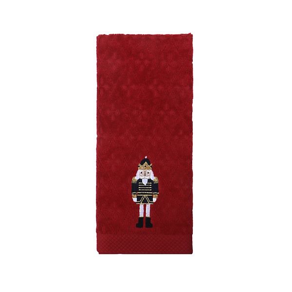 St. Nicholas Square® Buffalo Check Plaid Merry Christmas Hand Towel