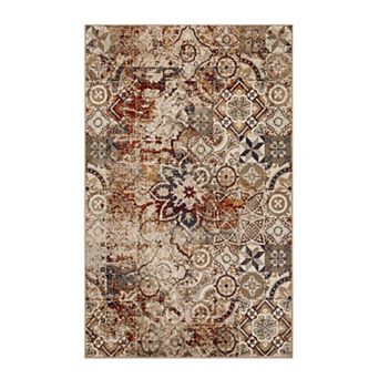 Superior Geometric Medallion Indoor Area Rug