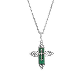 Symbols of Faith Cross Pendant Necklace