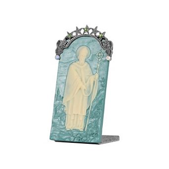 Symbols of Faith Pewter St. Patrick Cameo Plaque
