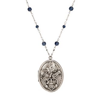 Symbols of Faith Love Hope Faith Locket Necklace